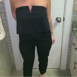 Cute Aqua black romper